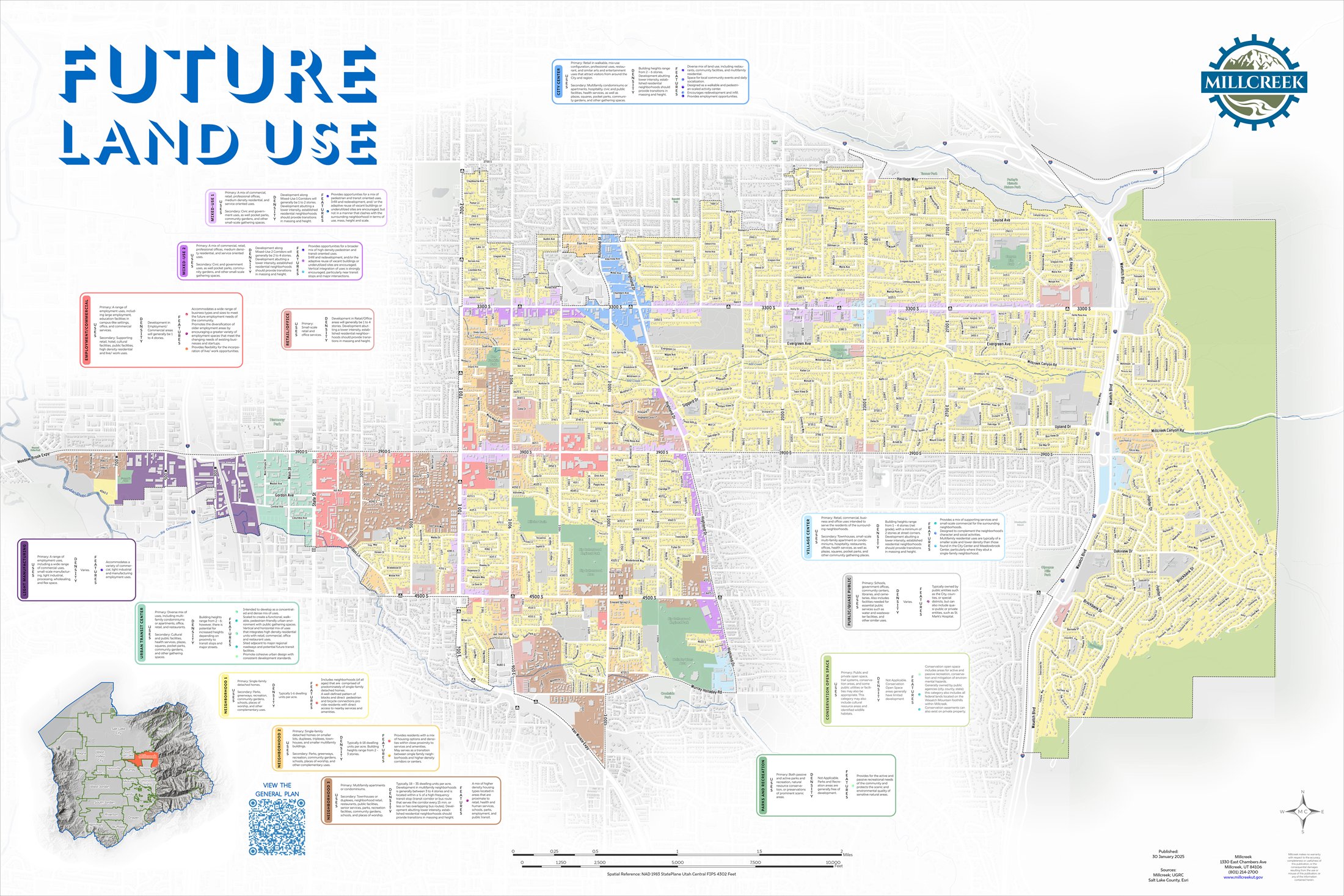 Future Land Use map, Millcreek, Utah